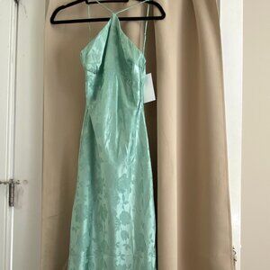 Elegant Mint Green Midi Dress